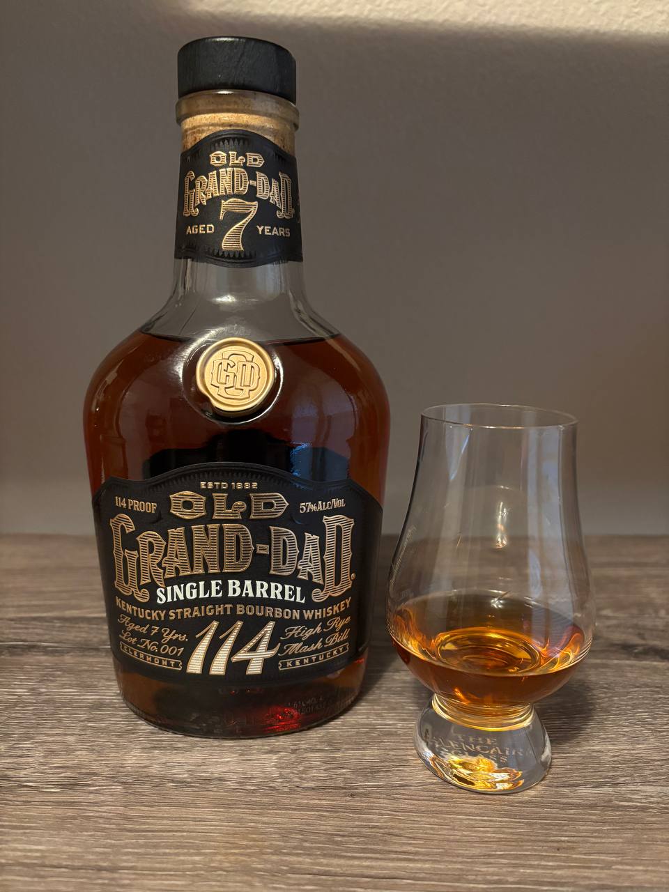 Old Grand Dad 114 7 yr Single Barrel